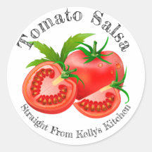 ホーム缶詰ラベル トマトサルサ食品ラベル