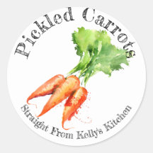 ホーム缶詰ラベル ピクルスニンジン食品ラベル