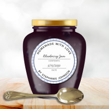 ホーム缶詰製品名日付ブループレイドジャールリッド