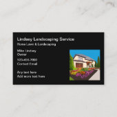 ホーム芝生及び造園名刺 名刺 (正面)
