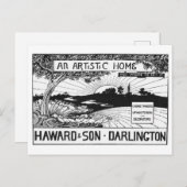 ホーム芸術的-ヴィンテージ広告ズポスター ポストカード (正面/裏面)