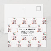 ホーム記念日 ハウス バルーン 不動産 ポストカード (正面/裏面)