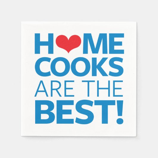 ホーム調理師最高のは スタンダードカクテルナプキン (正面)