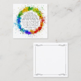 ホーム賛美は英語とヘブライ語の絵を描（ばちゃばちゃ）跳ねる コーリングカード