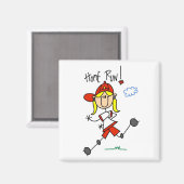 ホーム走ガールズソフトボールTシャツ&ギフト マグネット (正面/裏面)