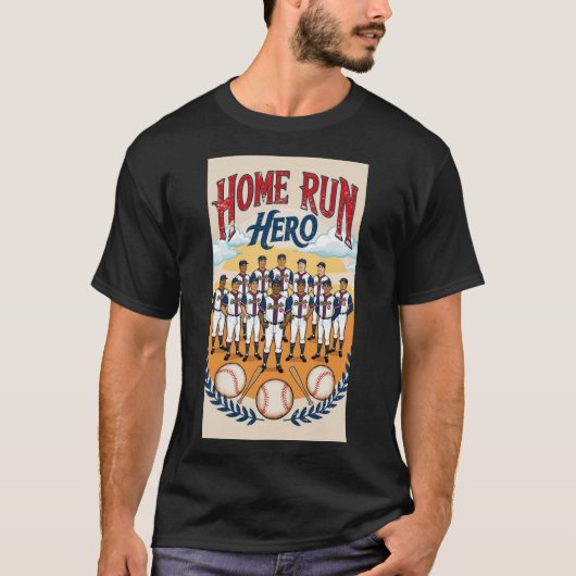 ホーム走ヒーロー。 Tシャツ (正面)