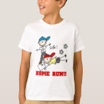 ホーム走ボーイズTシャツ&ギフト Tシャツ<br><div class="desc">少年野球デザインTシャツ、フード付、マグカップ、カード、ステッカー、ボタン、マグネットなど野球デザインのアパレルやギフトはステックフィギュア野球選手や「ホーム!!」の文字を特徴とす読る走。</div>