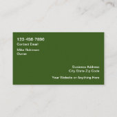 ホーム造園両面名刺 名刺 (裏面)