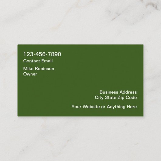 ホーム造園両面名刺 名刺 (裏面)