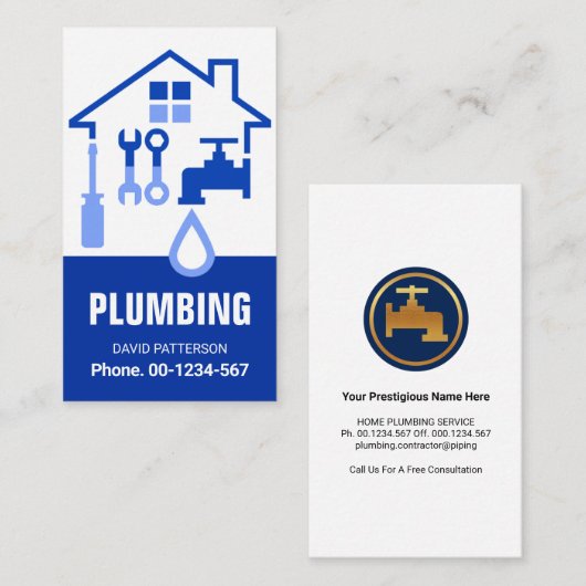 ホーム配管修理ツールフレーム 名刺 (正面/裏面)