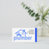 ホーム配管配管フレームの青い漏れ 名刺 (スタンド正面)