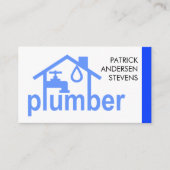 ホーム配管配管フレームの青い漏れ 名刺 (正面)