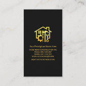 ホーム金ゴールド手利師ツールツリー 名刺 (裏面)