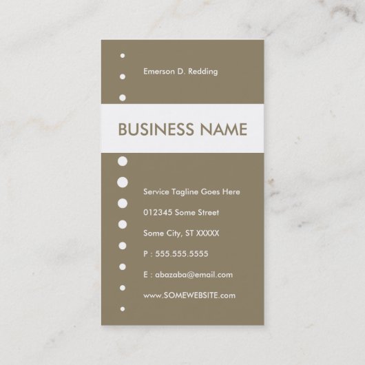 ホーム鍵 名刺 (裏面)