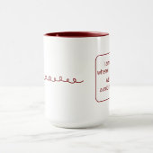 ホーム離れ（赤） マグカップ (中央)