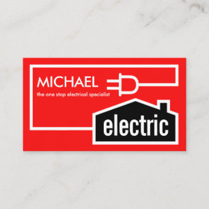 ホーム電源プラグ電気回路 名刺