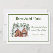 ホーム霜の降りたステッド新しいアドレス移動 案内状 (正面)