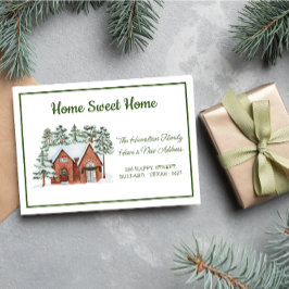 ホーム霜の降りたステッド新しいアドレス移動 案内状