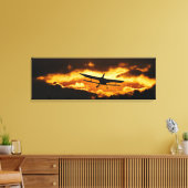 ホーム飛んでいる キャンバスプリント (インサイチュ (リビング))