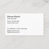 ホーム飾とステージング 名刺 (裏面)