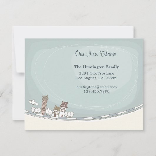 ホーム魅力的移動発表 案内状 (正面)