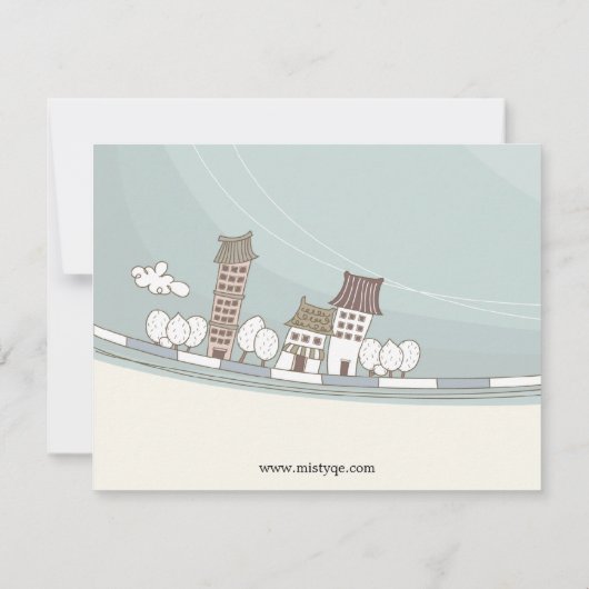 ホーム魅力的移動発表 案内状 (裏面)