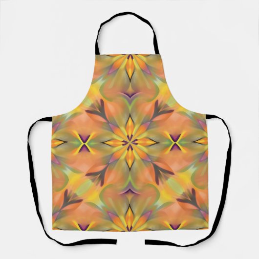 ホーム鮮やかデコールエプロン – ソフトカラーデジタルプリン エプロン (正面)