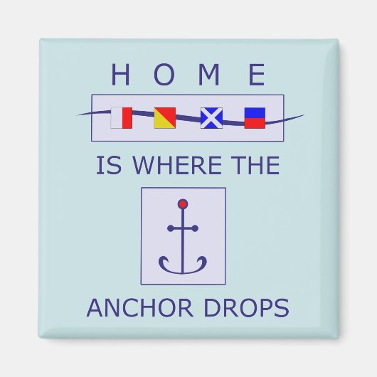 ホーム:いかりが磁石を落とす航海の場所 マグネット (正面)