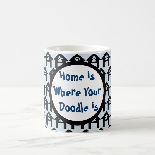 「ホーム」は「Where your Doodle」 モーフィングマグカップ (中央)
