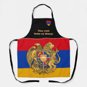ホーム&アルメニア国旗の味，アルメニア/料理 エプロン (正面)