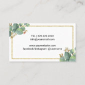 ホーム&インテリアデザインモダン植物学 名刺 (裏面)