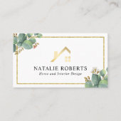 ホーム&インテリアデザインモダン植物学 名刺 (正面)