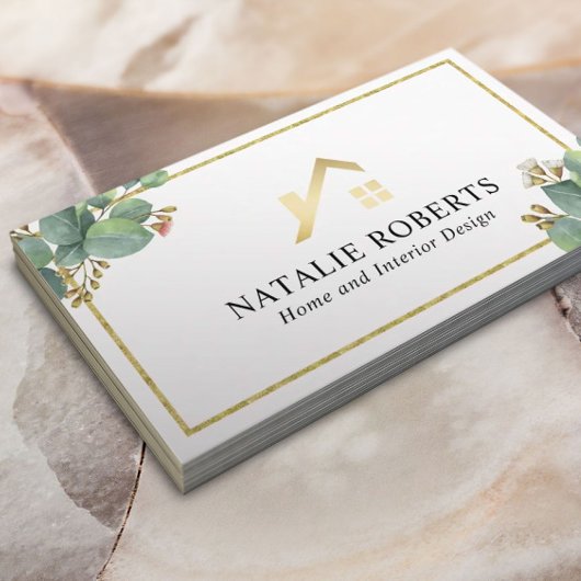 ホーム&インテリアデザインモダン植物学 名刺