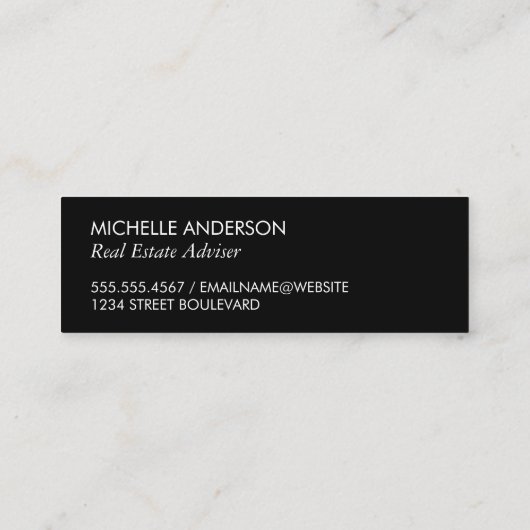 ホーム/エテ実在ート スキニー名刺 (裏面)