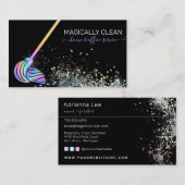 ホーム&オフィスクリーニングまたはメイドサービスホログラフィック 名刺 (正面/裏面)