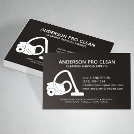 ホーム&オフィスプロフェッショナルクリーニングサービスブラック 名刺