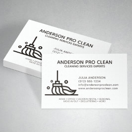ホーム&オフィスプロフェッショナルクリーニングサービスブラック 名刺