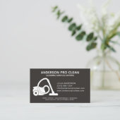 ホーム&オフィスプロフェッショナルクリーニングサービスブラック 名刺 (スタンド正面)