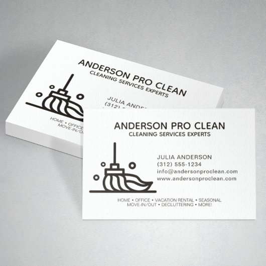 ホーム&オフィスプロフェッショナル清掃サービス 名刺