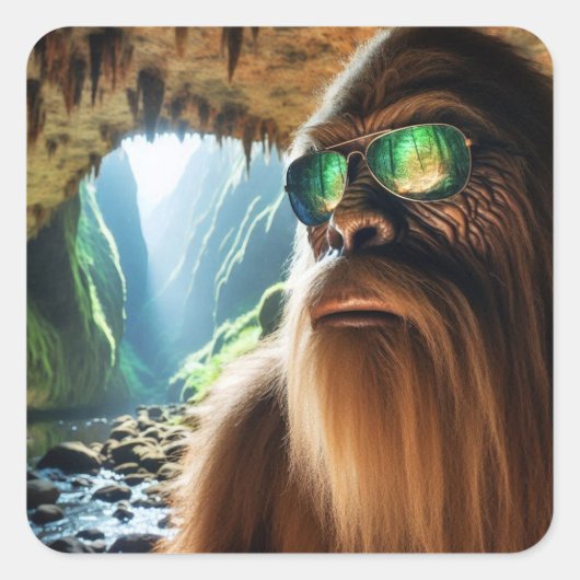 ホーム・オブ・サスカッチ スクエアシール (正面)