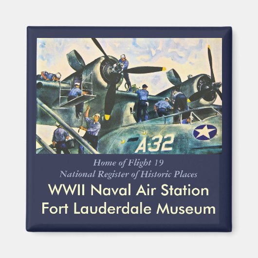 ホーム・オブ・フライト19 マグネット (正面)