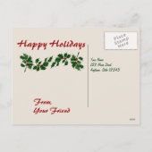 ホーム・オン・ザ・トレインの休日はがき シーズンポストカード (裏面)