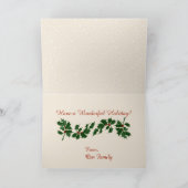 ホーム・オン・ザ・トレイン・ザ・ホリデー シーズンカード (内部)