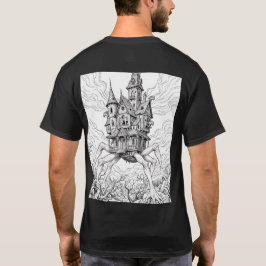 ホーム・クリープ・ホーム - 不気味な這う線画Tシャツ Tシャツ