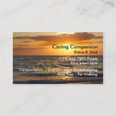 ホーム・シニア・コンパニオン 名刺 (裏面)