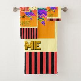 ホーム スイート ホーム イエロー バスタオルセット