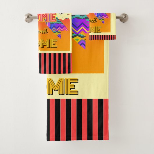 ホーム スイート ホーム イエロー バスタオルセット (インサイチュ)