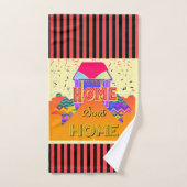 ホーム スイート ホーム イエロー バスタオルセット (ハンドタオル)