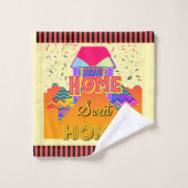 ホーム スイート ホーム イエロー バスタオルセット (ウォッシュタオル)