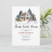 ホーム スイート ホーム ウィンター ハウスウォーミング パーティー 招待状 (スタンド正面)